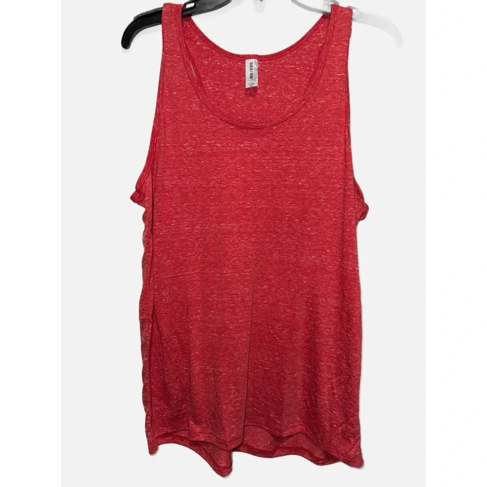 JERZEES -Women's Red Racerback Tank Top Size Large - Picture 4 of 10
